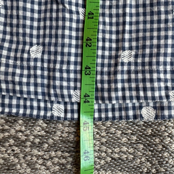 SOLD MADEWELL Embroidered Gingham Faux Wrap Tie Waist Midi Dress - Small - Picture 16 of 16